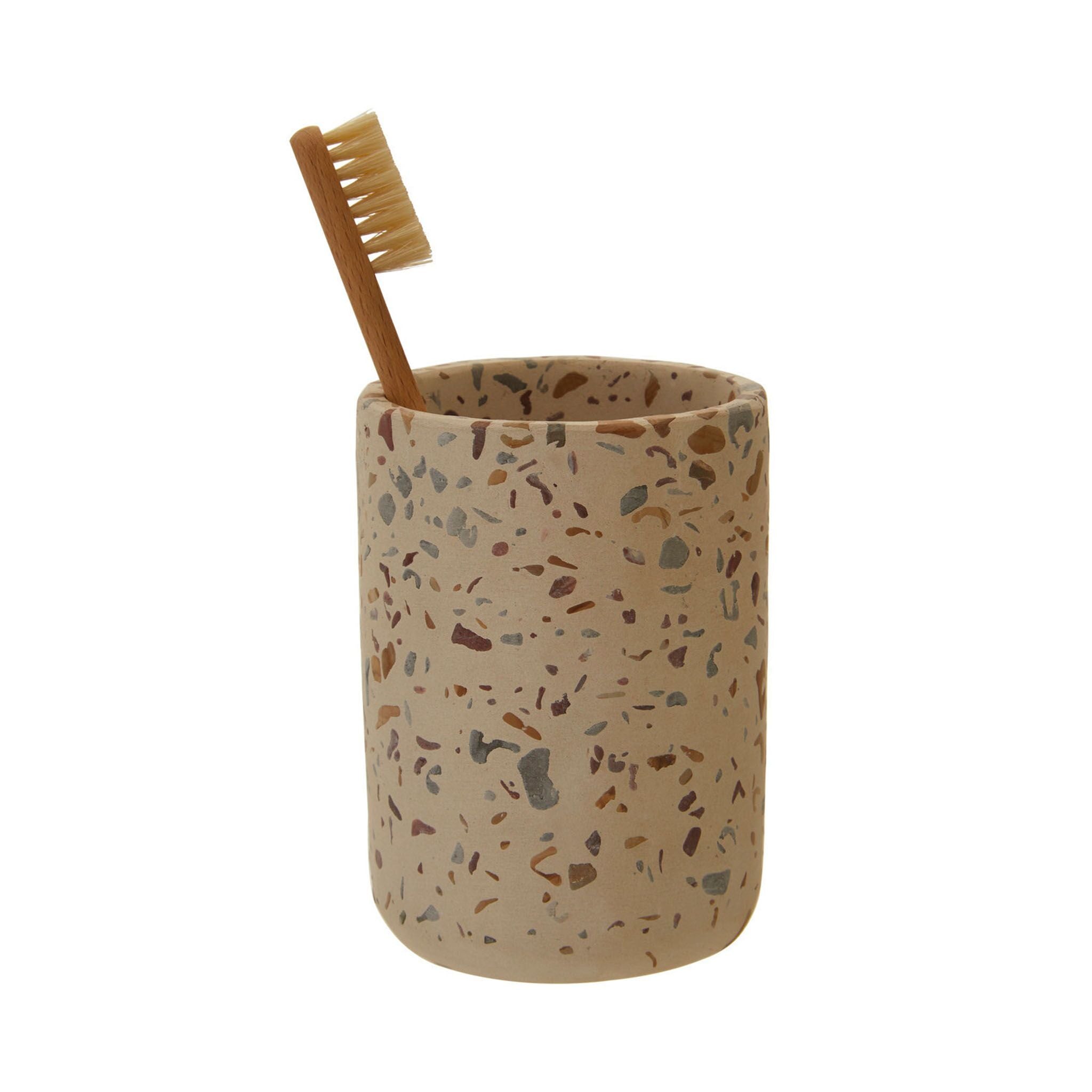 Concrete Terrazzo Toothbrush Holder-1