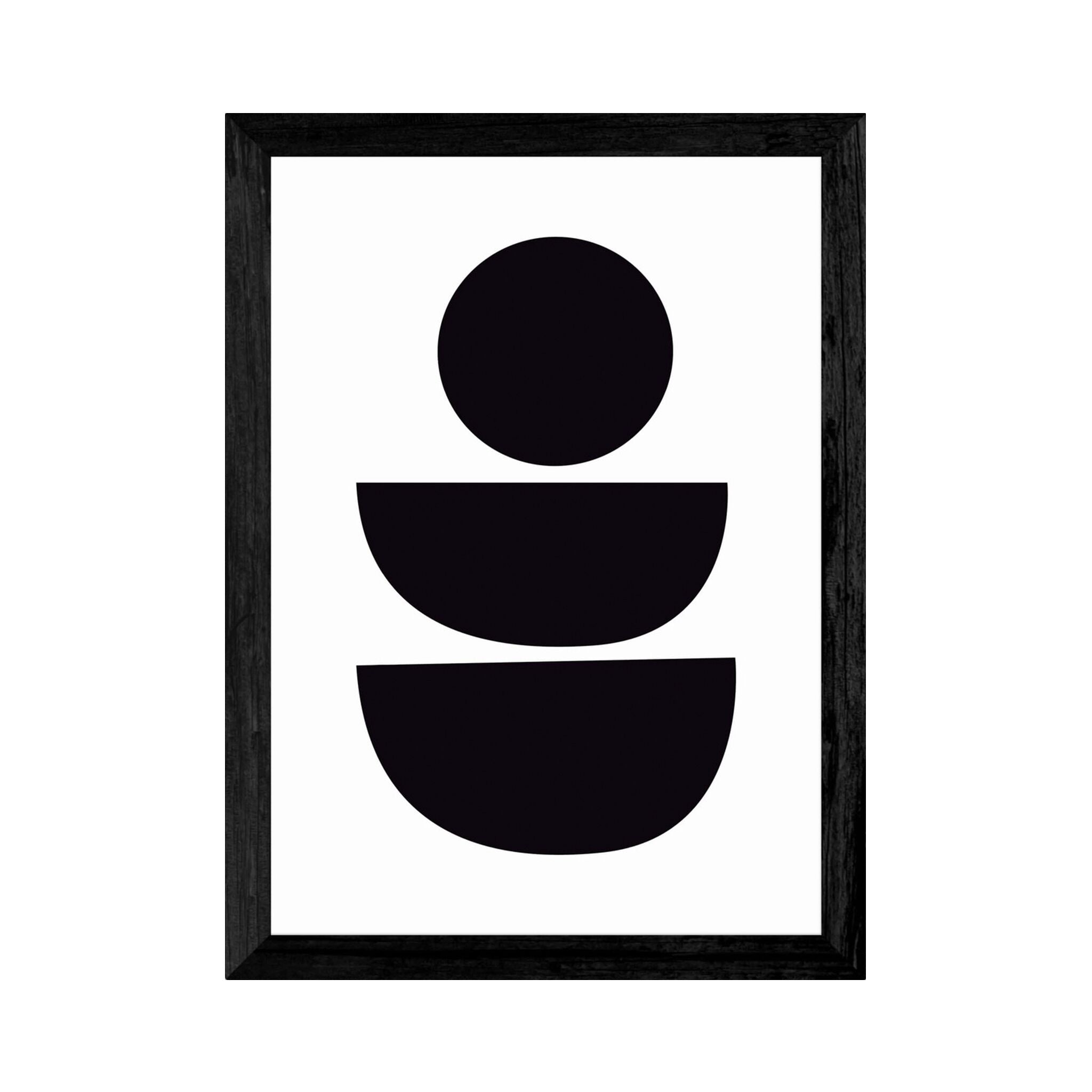 Abstract  Monochrome A1 Framed Print-0