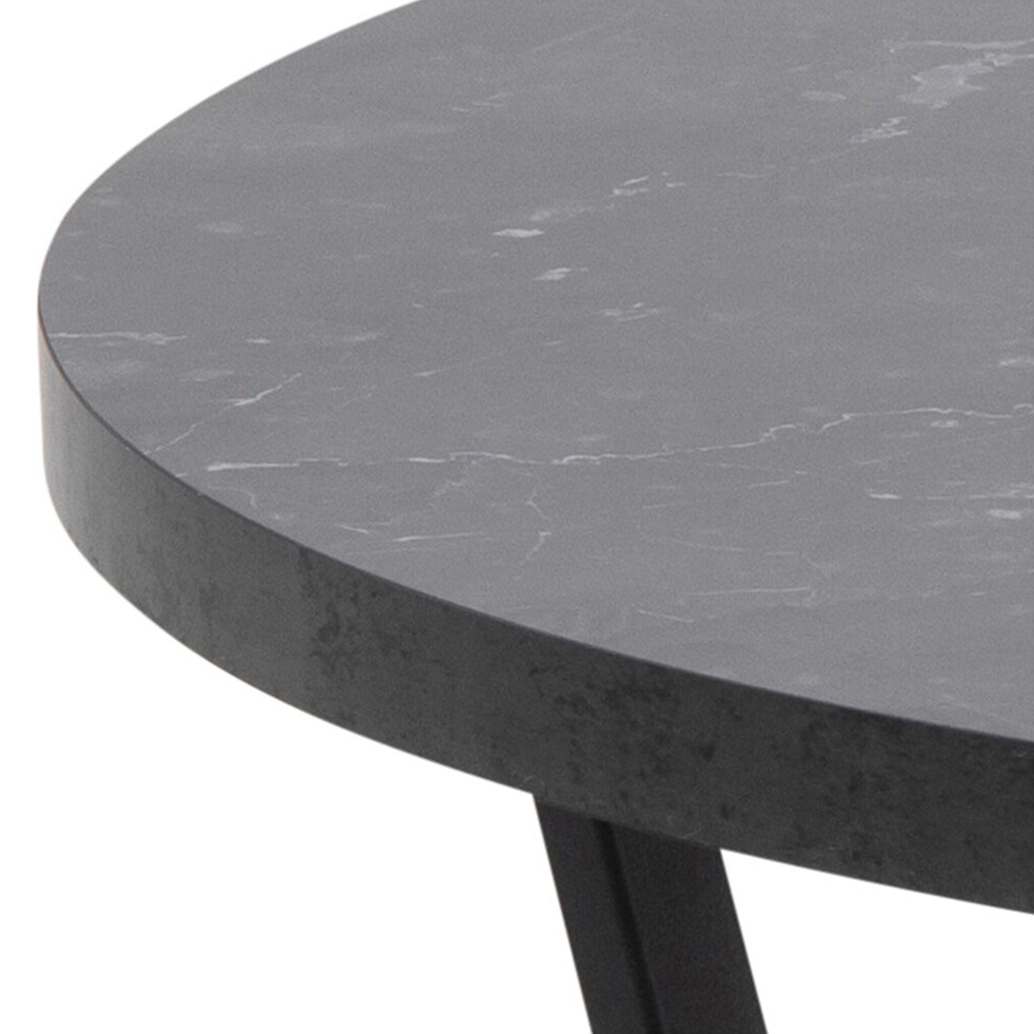 Zoey Round Marble Print Coffee Table-2