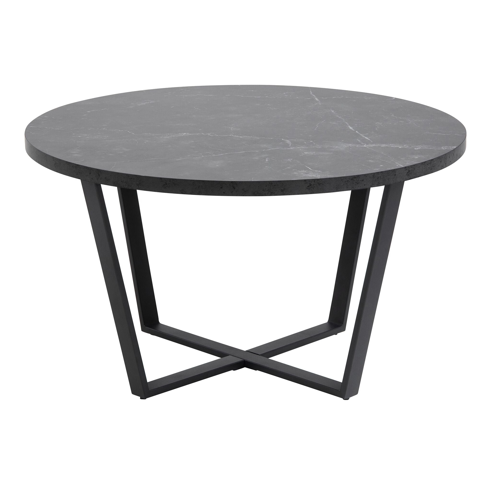 Zoey Round Marble Print Coffee Table-0