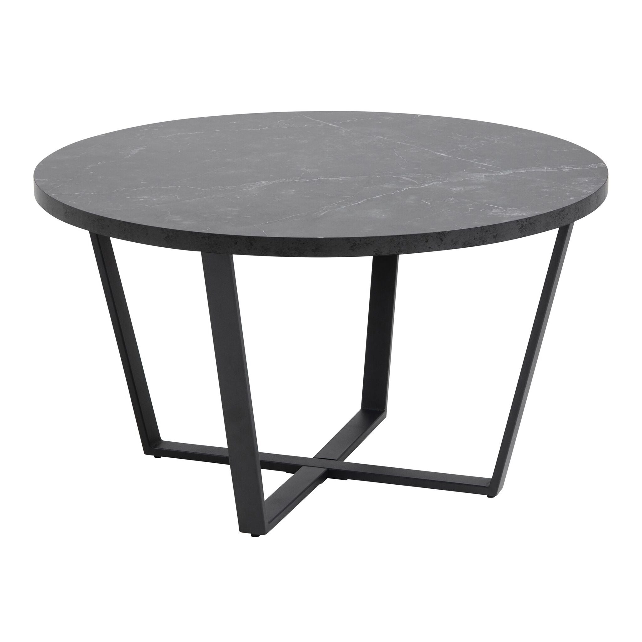 Zoey Round Marble Print Coffee Table-1