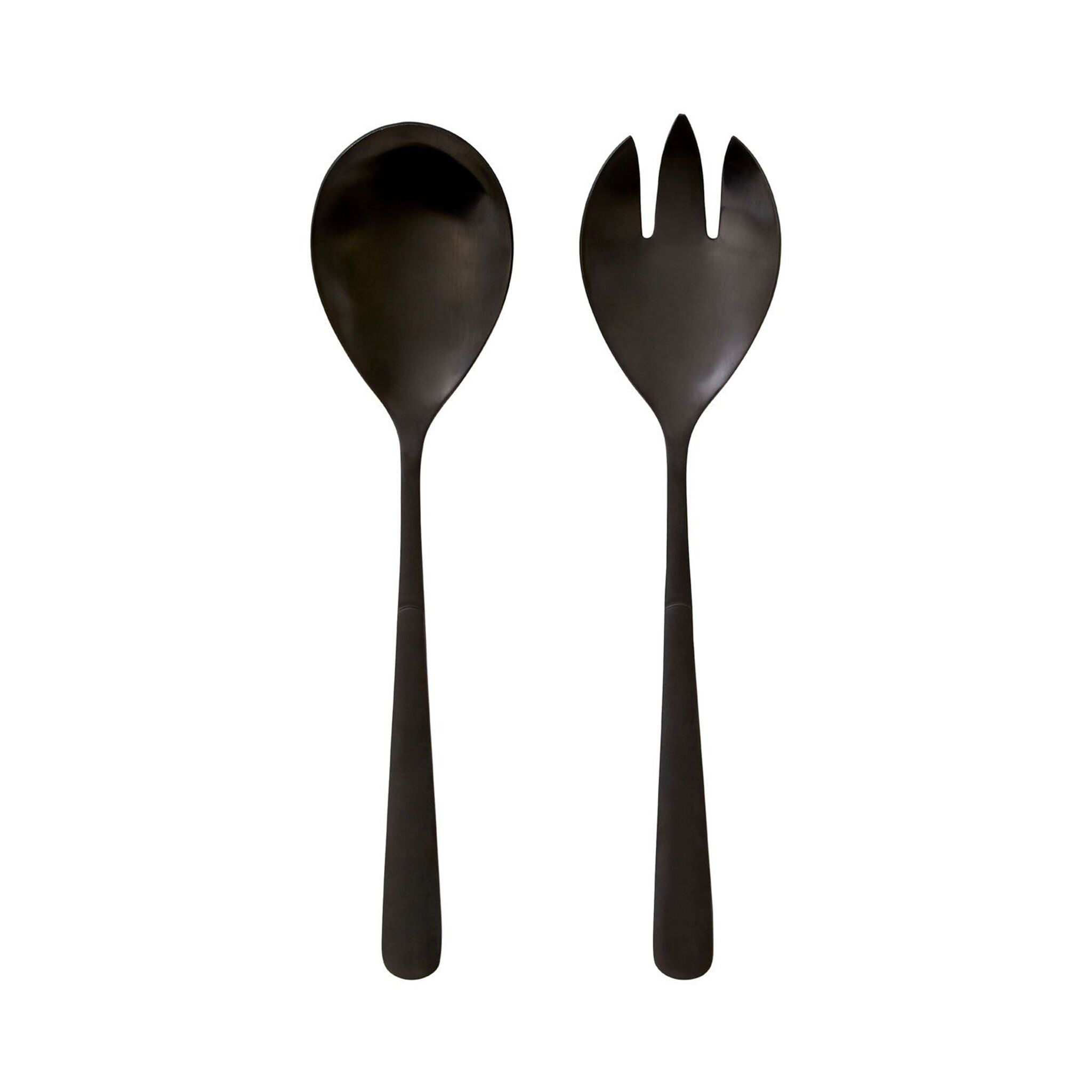 Felix Black Metal Salad Servers-0
