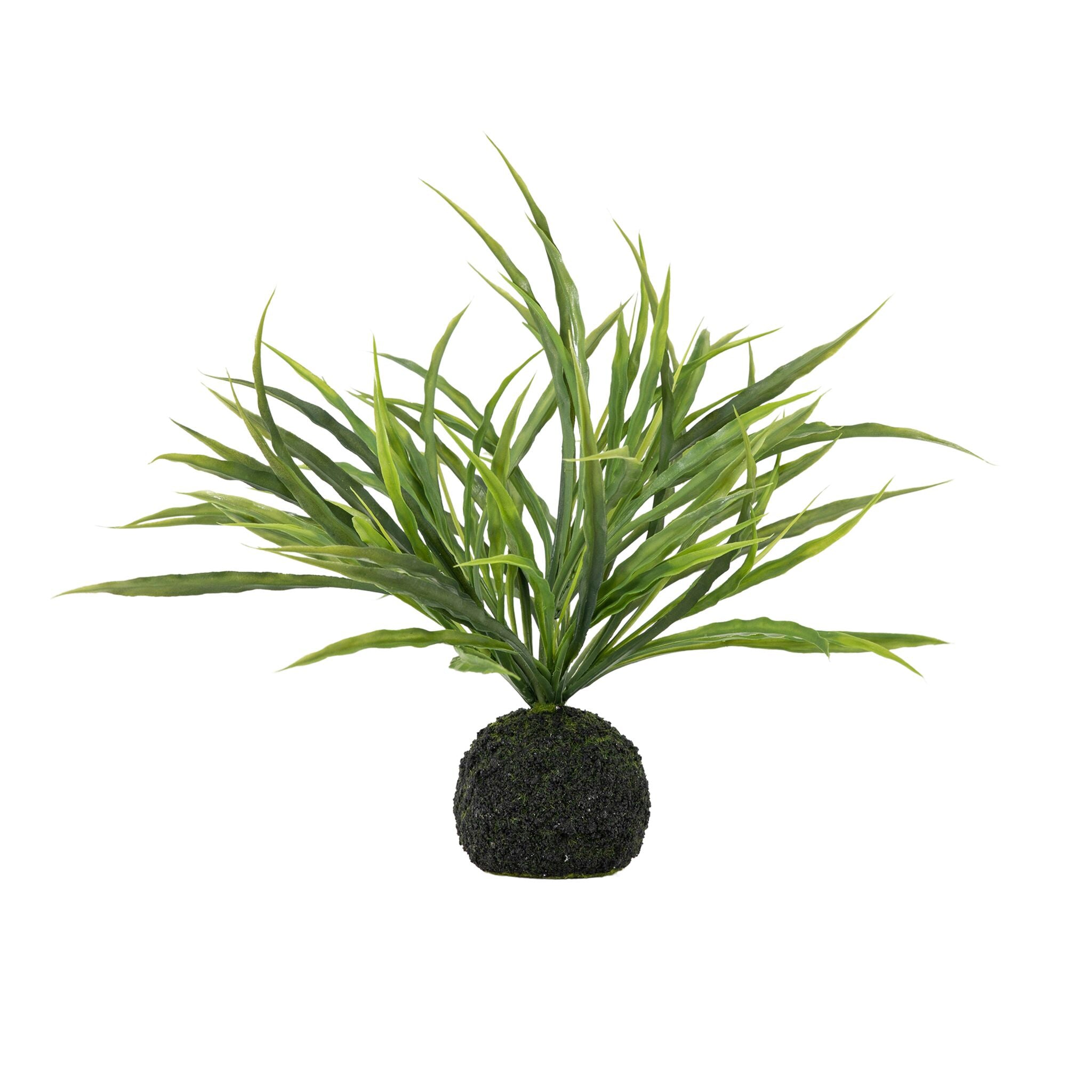 Faux Wild Grass In Soil Green-1