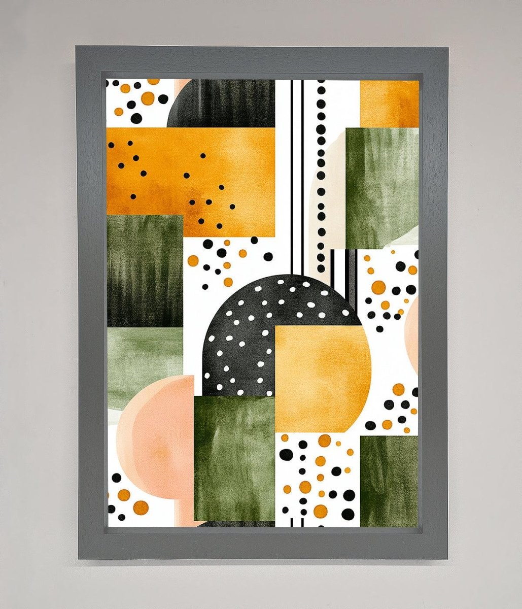 Abstract Shapes Colours Framed Wall Art-3