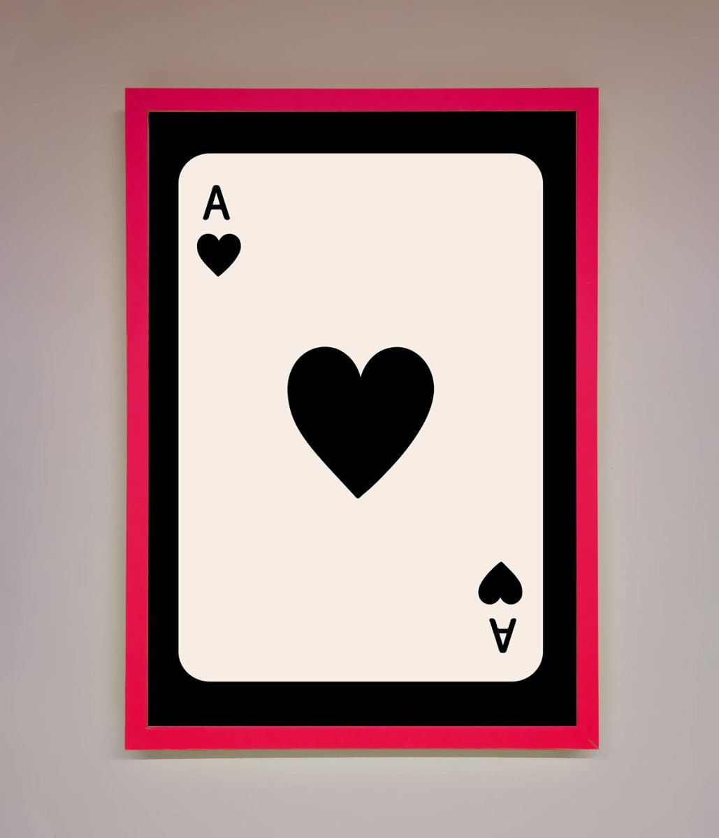 Ace Of Hearts Framed Poster-5