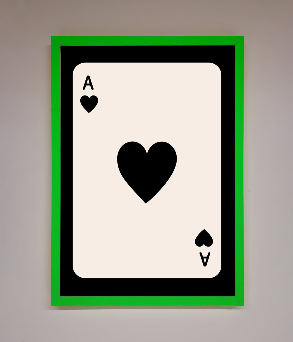 Ace Of Hearts Framed Poster-9