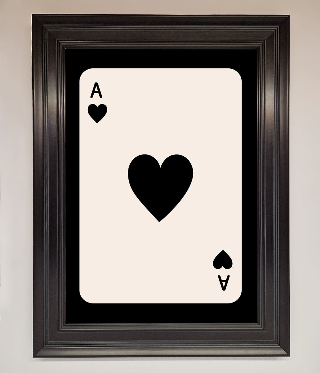 Ace Of Hearts Framed Poster-16