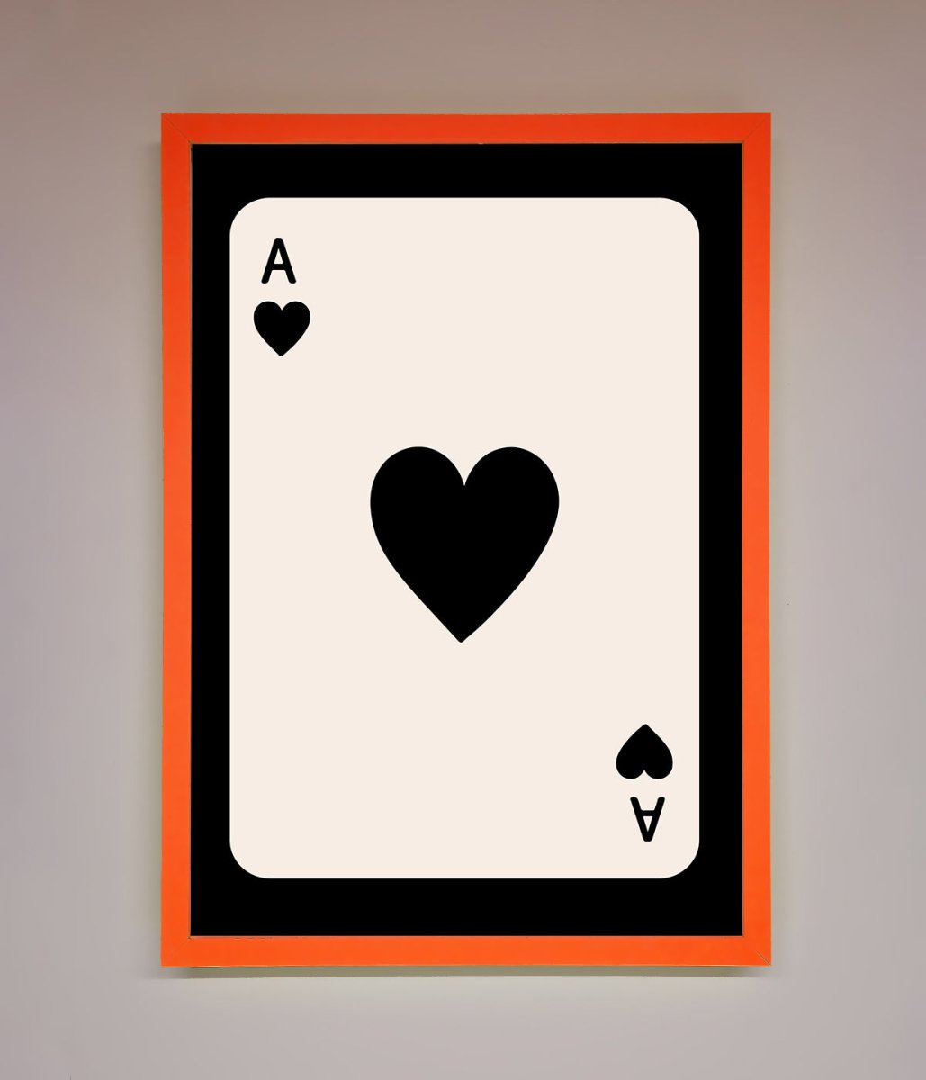 Ace Of Hearts Framed Poster-6