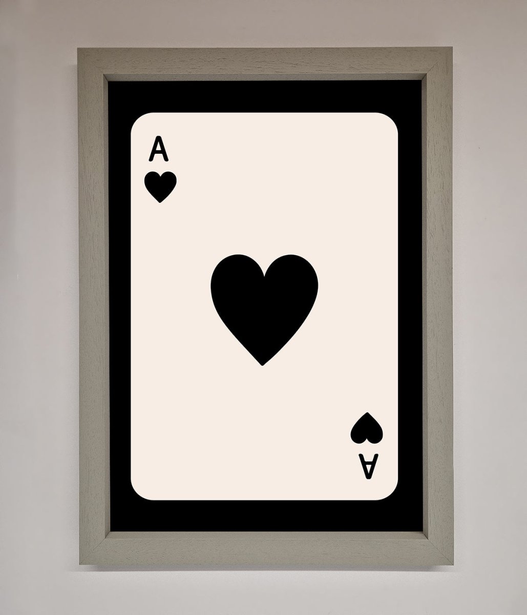 Ace Of Hearts Framed Poster-2