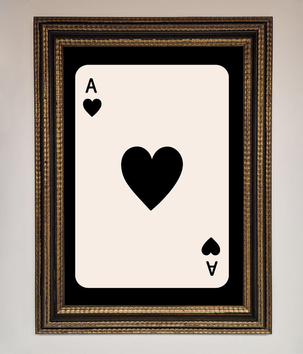 Ace Of Hearts Framed Poster-12