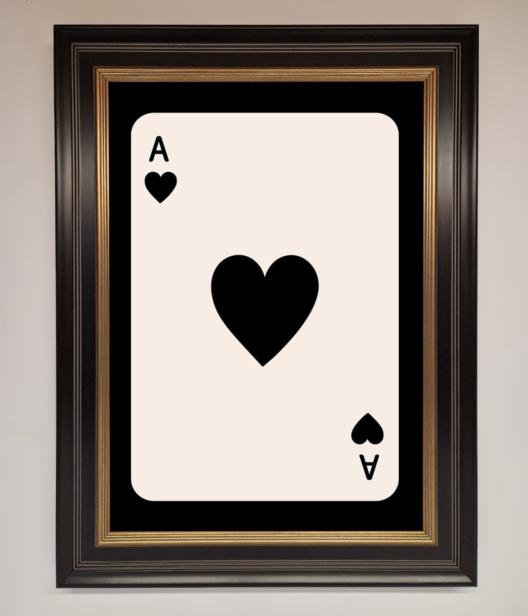 Ace Of Hearts Framed Poster-18