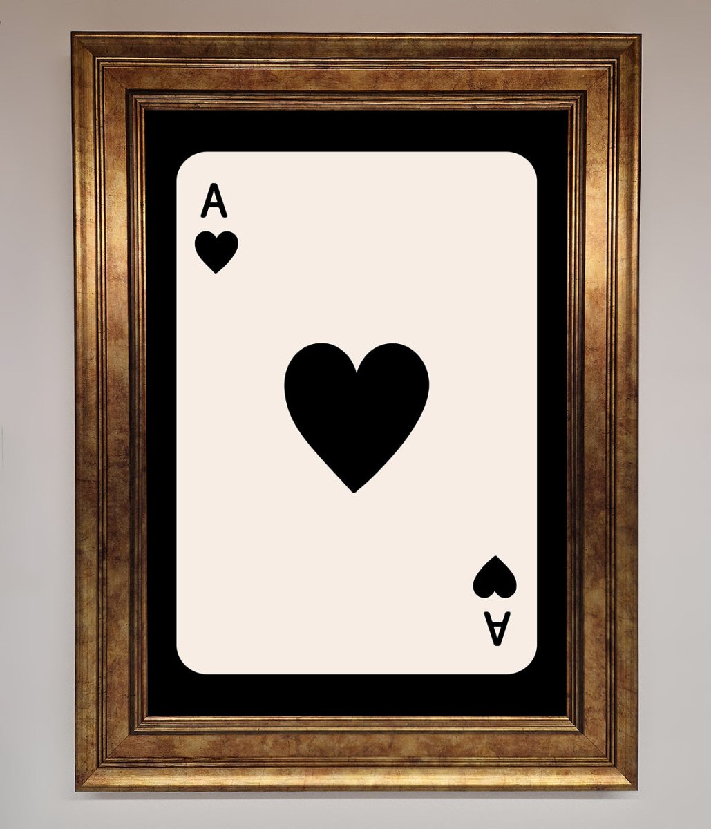 Ace Of Hearts Framed Poster-13