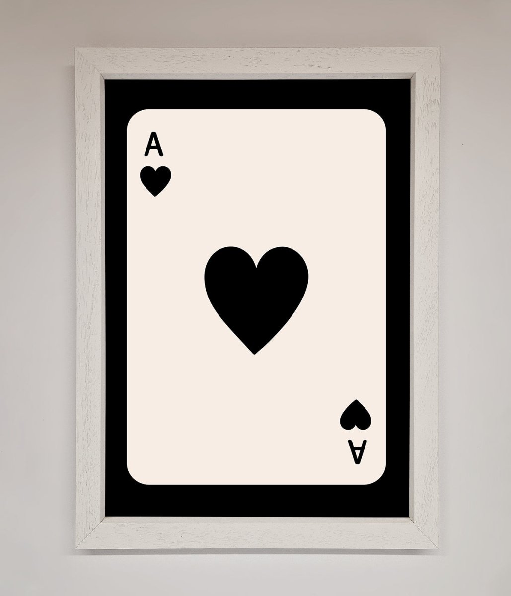 Ace Of Hearts Framed Poster-0