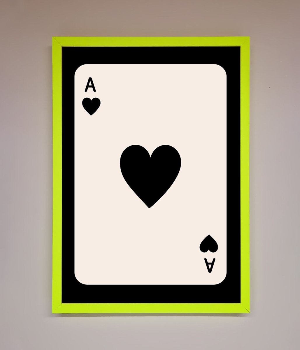 Ace Of Hearts Framed Poster-8