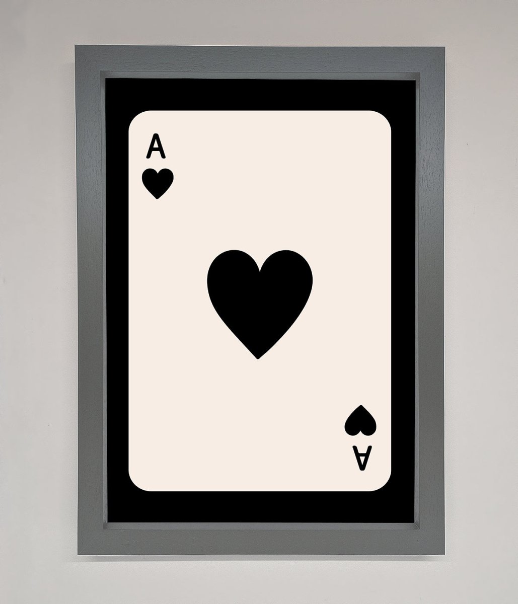 Ace Of Hearts Framed Poster-3