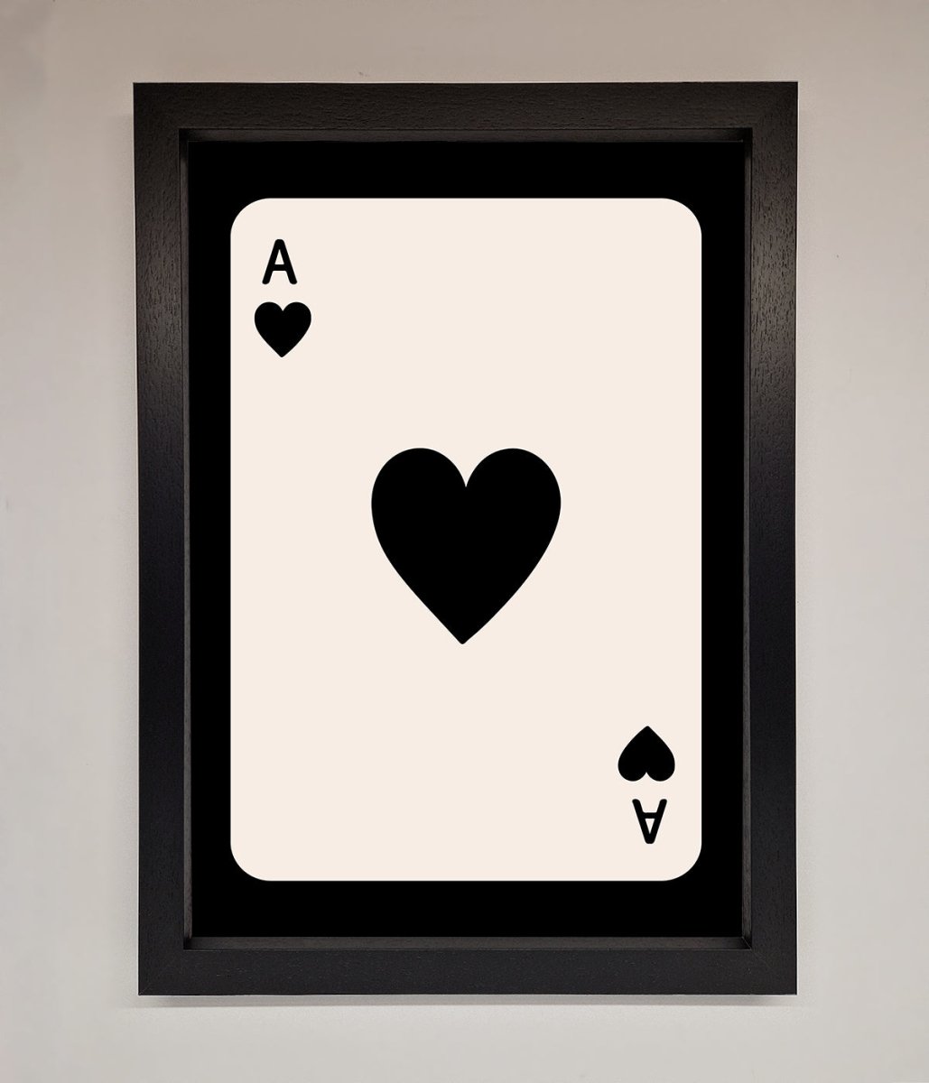 Ace Of Hearts Framed Poster-1