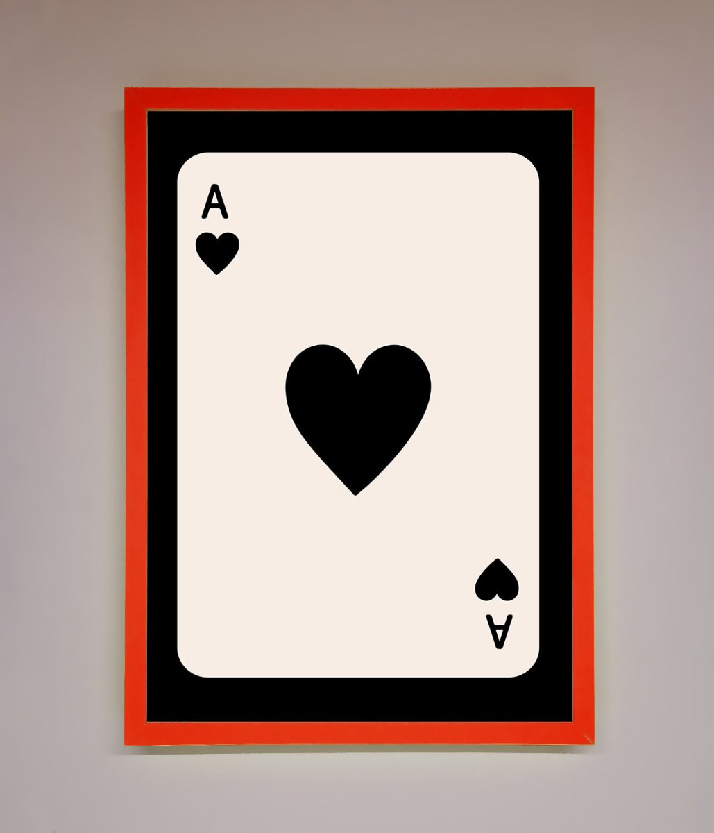 Ace Of Hearts Framed Poster-7