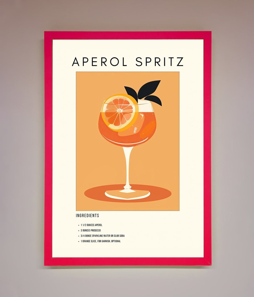 Aperol Spritz Cocktail Framed Print-13