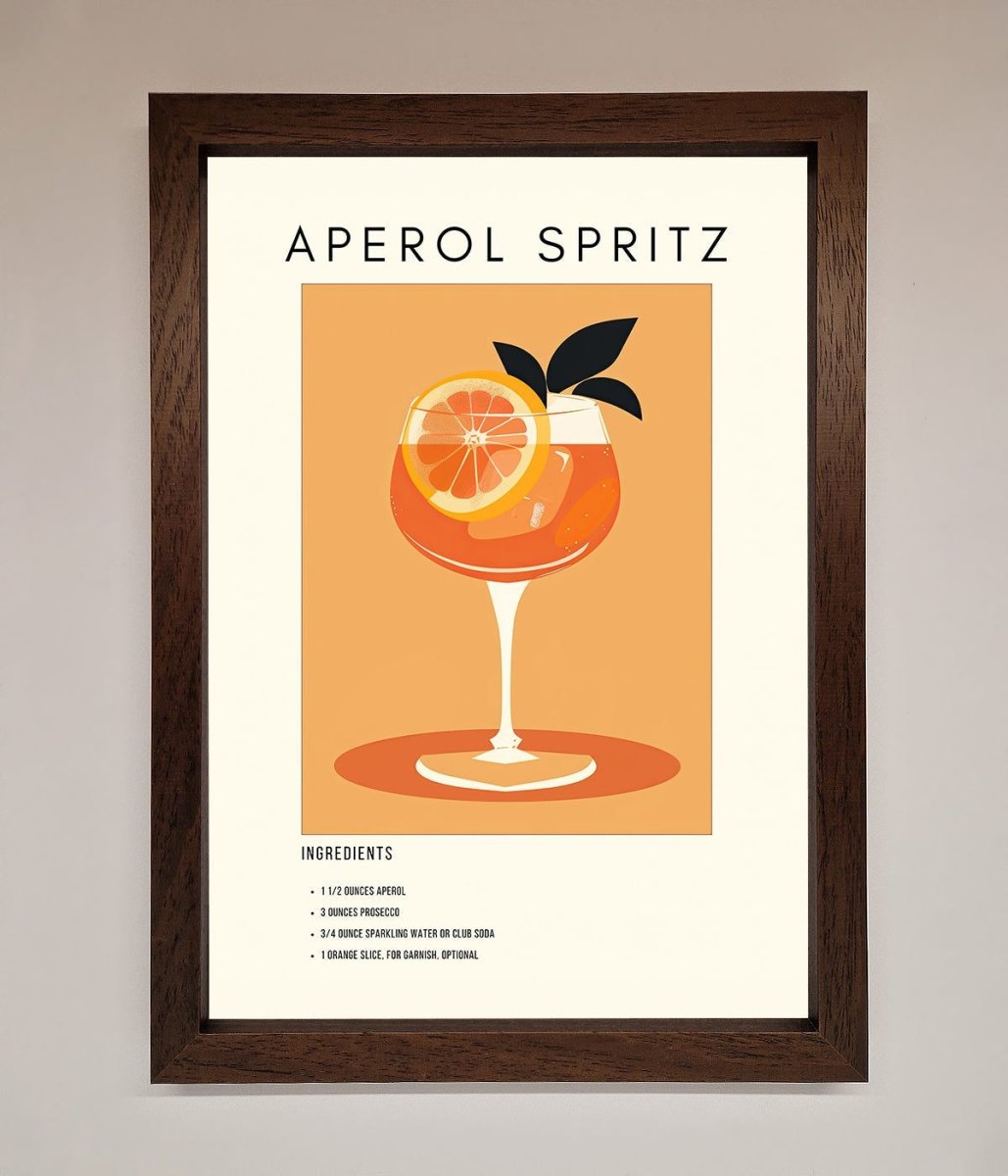 Aperol Spritz Cocktail Framed Print-10