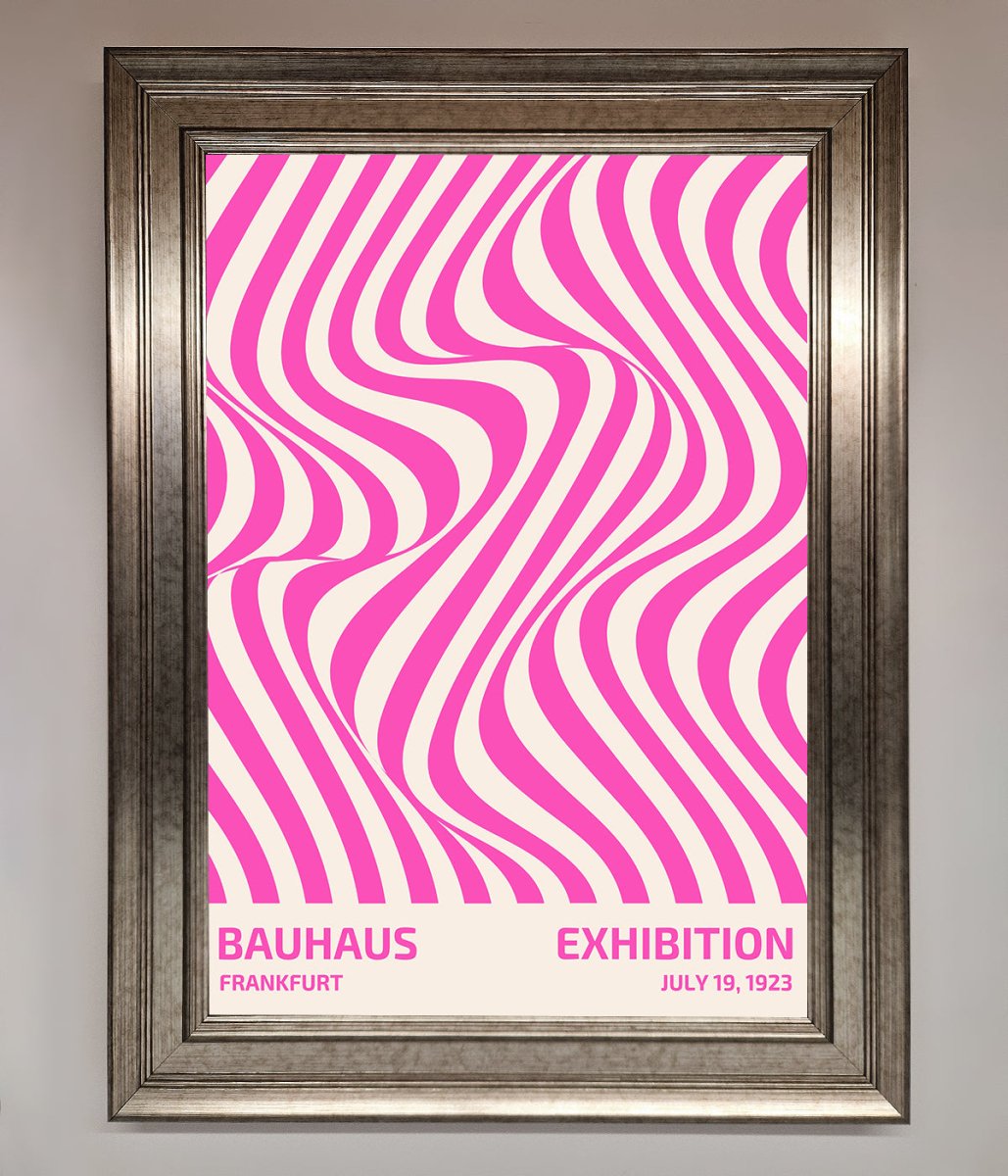 Bauhaus Pink Expedition Framed Wall Art-14