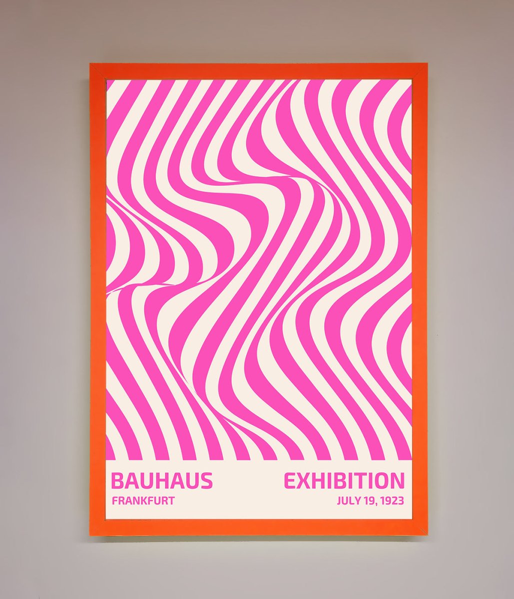 Bauhaus Pink Expedition Framed Wall Art-5