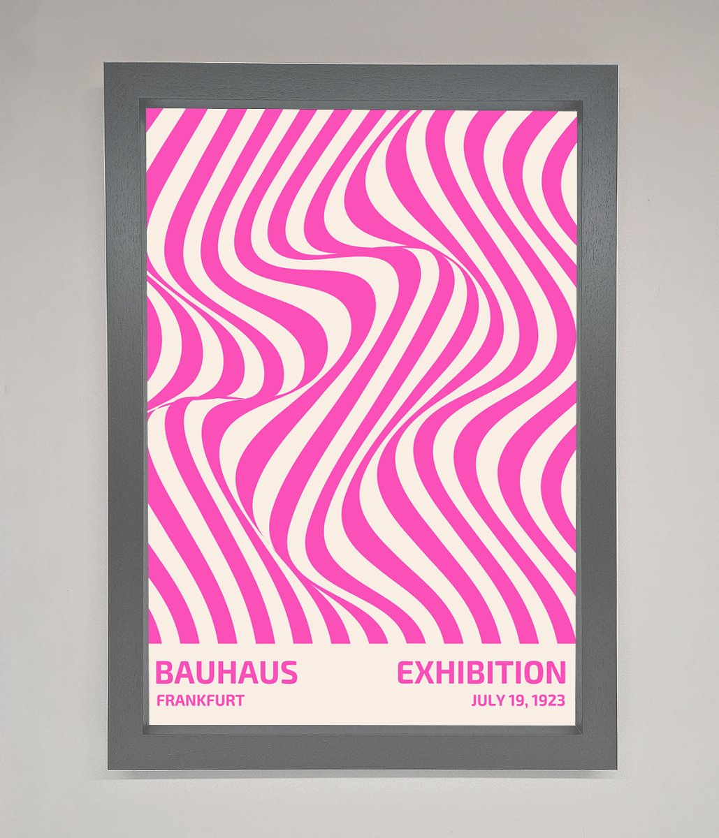 Bauhaus Pink Expedition Framed Wall Art-4