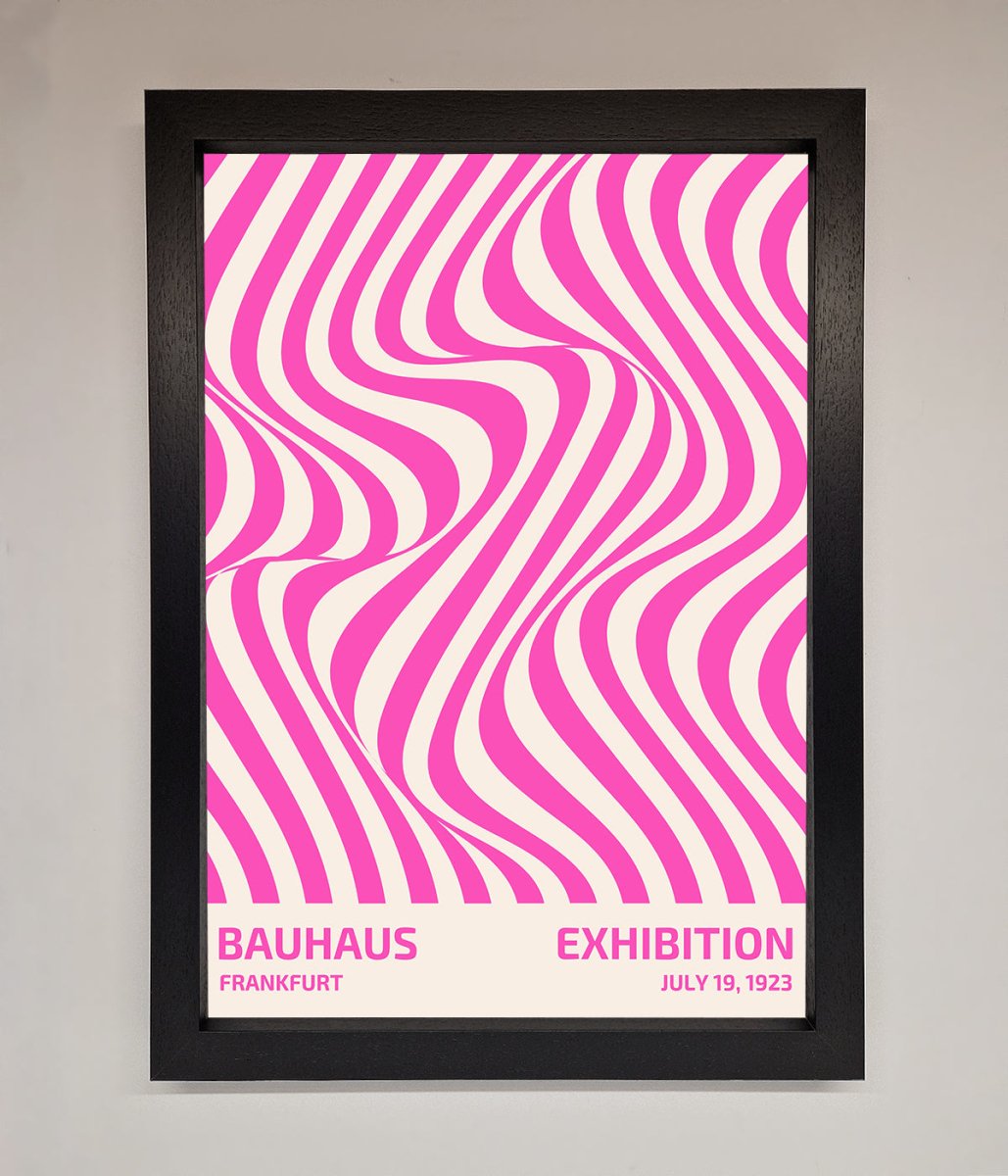 Bauhaus Pink Expedition Framed Wall Art-1