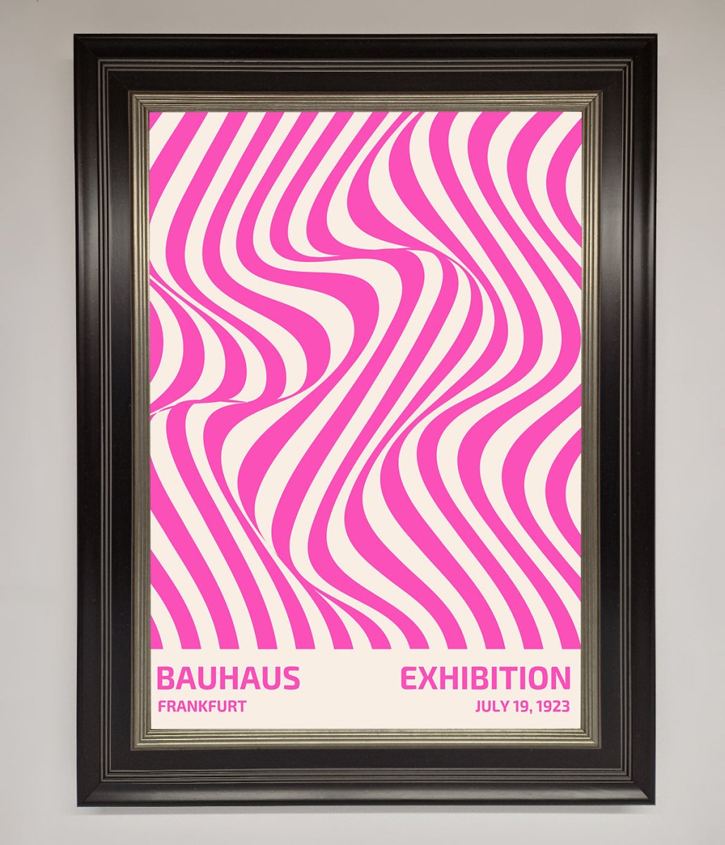 Bauhaus Pink Expedition Framed Wall Art-16