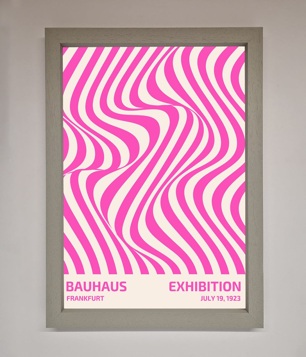 Bauhaus Pink Expedition Framed Wall Art-3