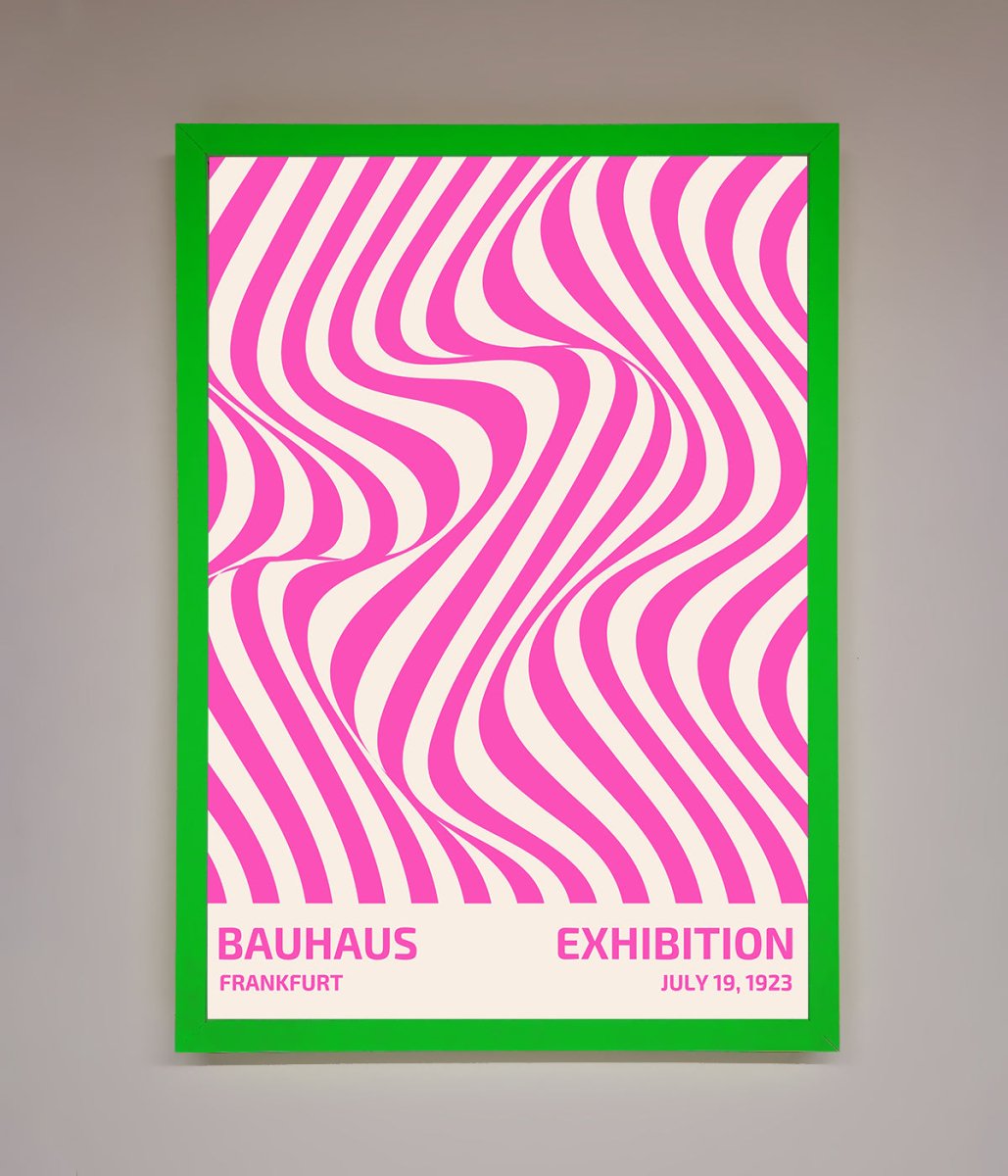 Bauhaus Pink Expedition Framed Wall Art-8