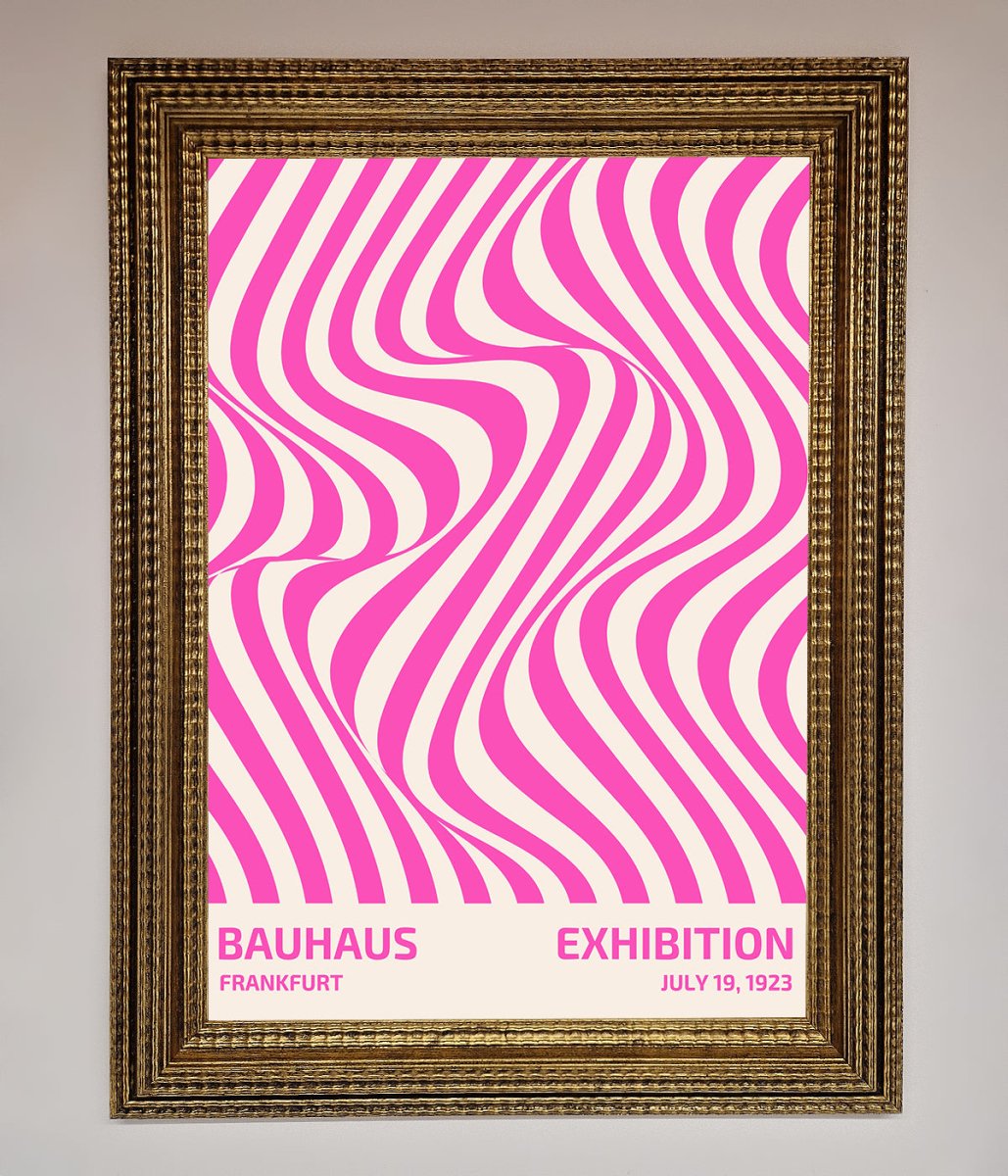 Bauhaus Pink Expedition Framed Wall Art-9