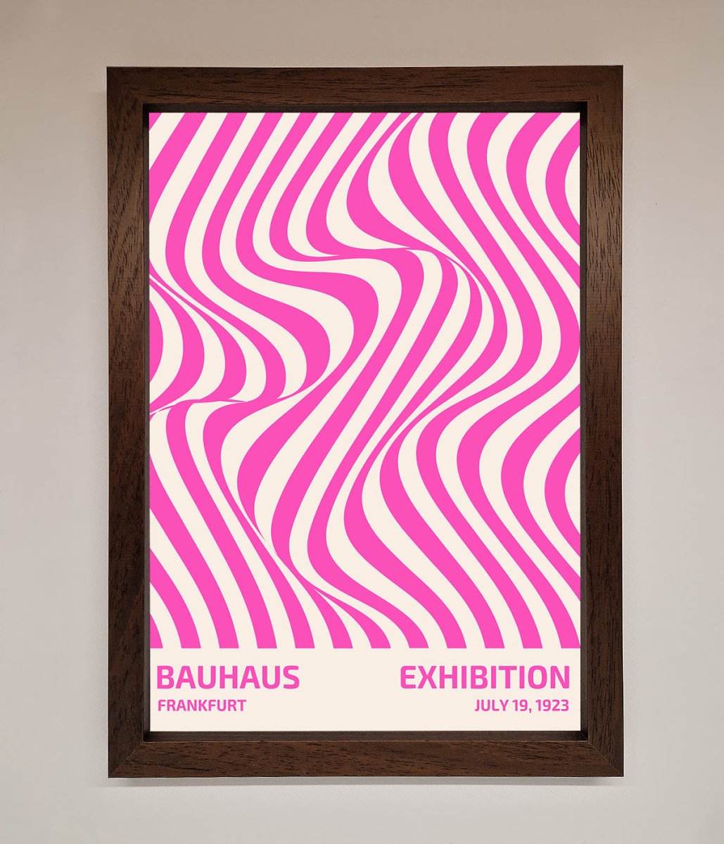 Bauhaus Pink Expedition Framed Wall Art-18