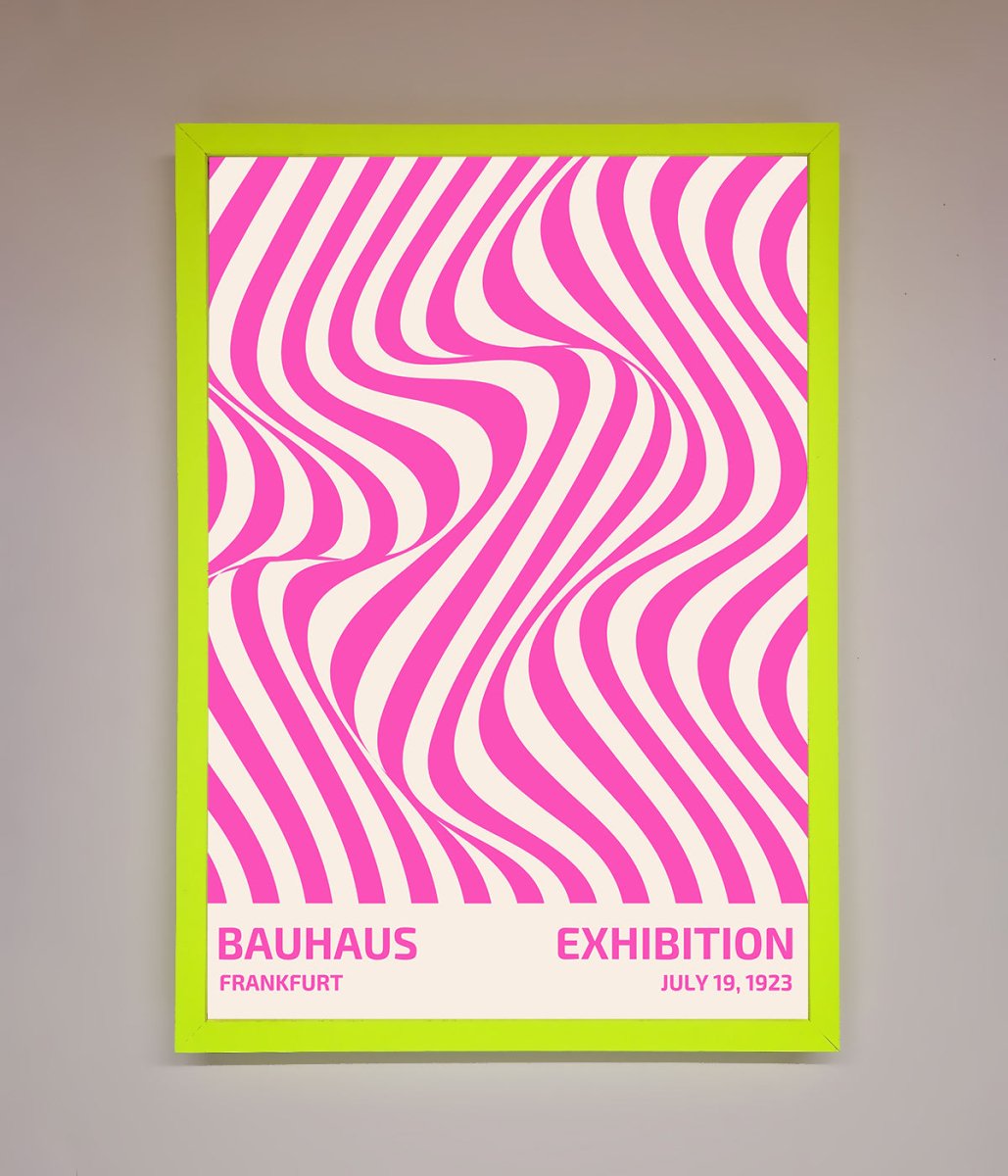 Bauhaus Pink Expedition Framed Wall Art-7