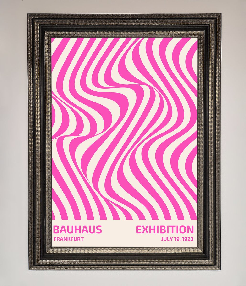 Bauhaus Pink Expedition Framed Wall Art-13