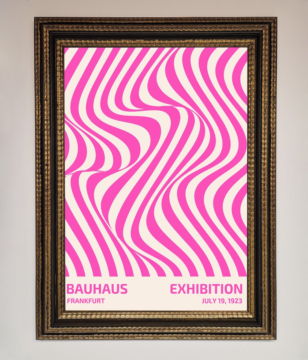 Bauhaus Pink Expedition Framed Wall Art-11