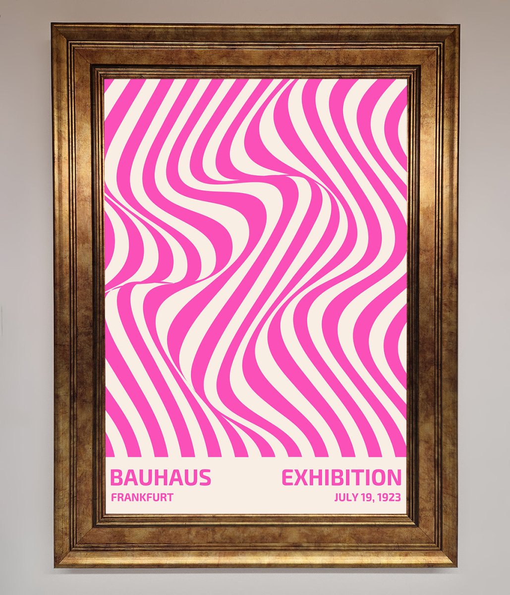 Bauhaus Pink Expedition Framed Wall Art-12