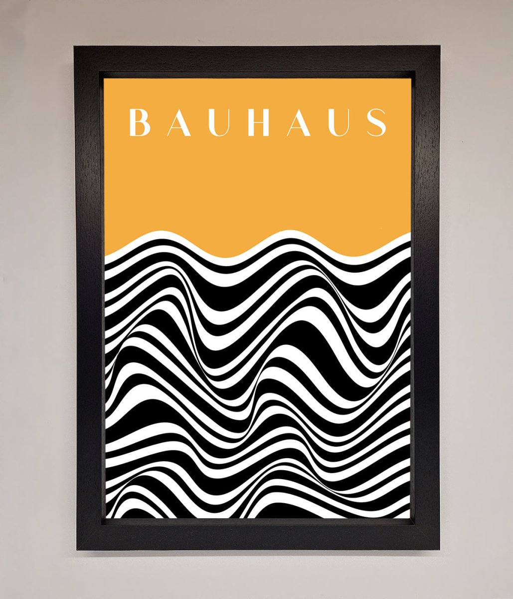Bauhaus Yellow Framed Poster-0