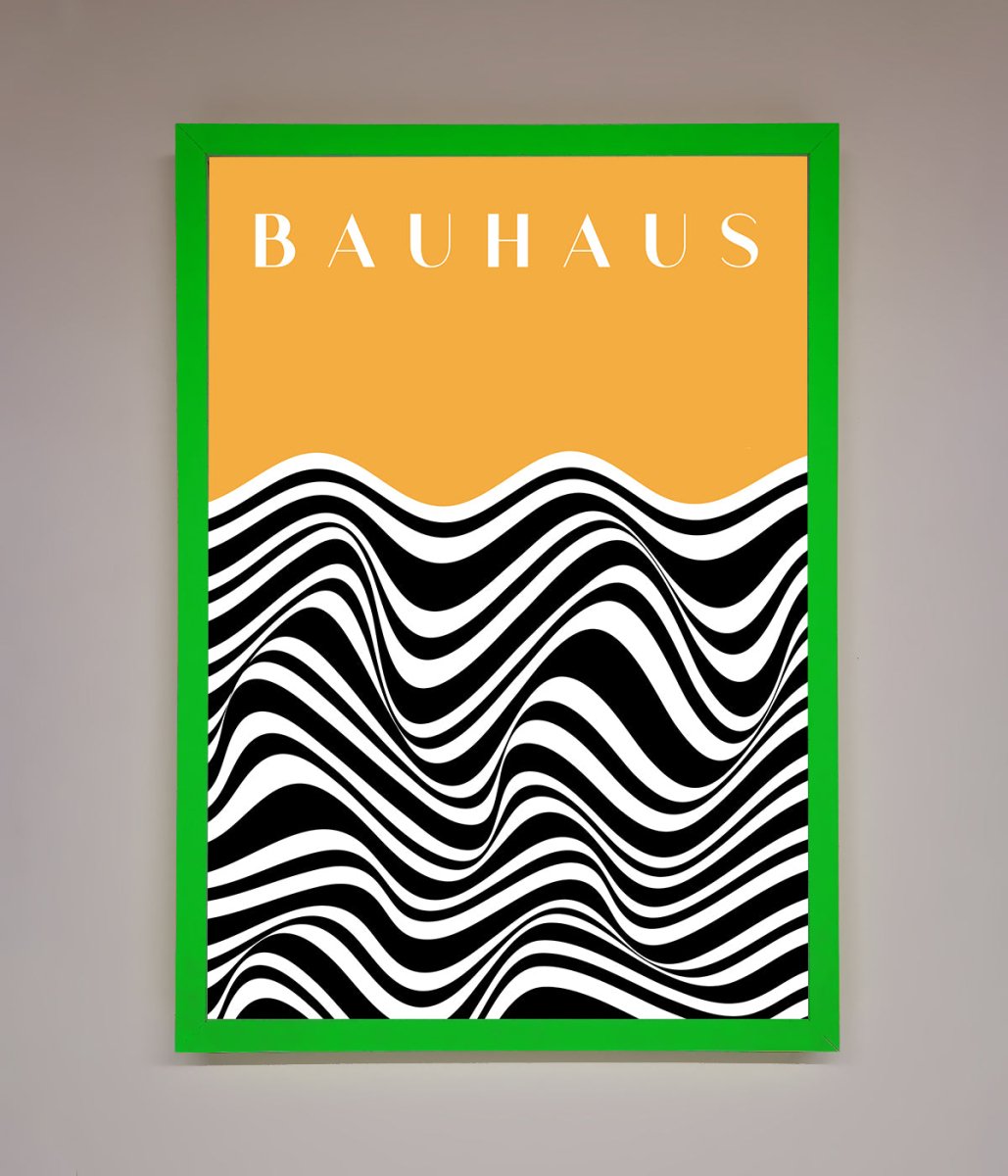 Bauhaus Yellow Framed Poster-9