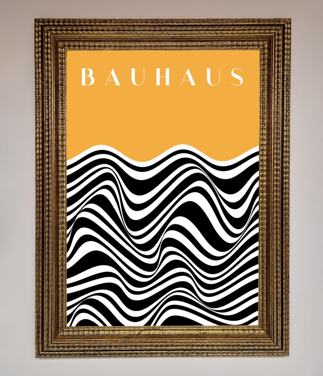 Bauhaus Yellow Framed Poster-10