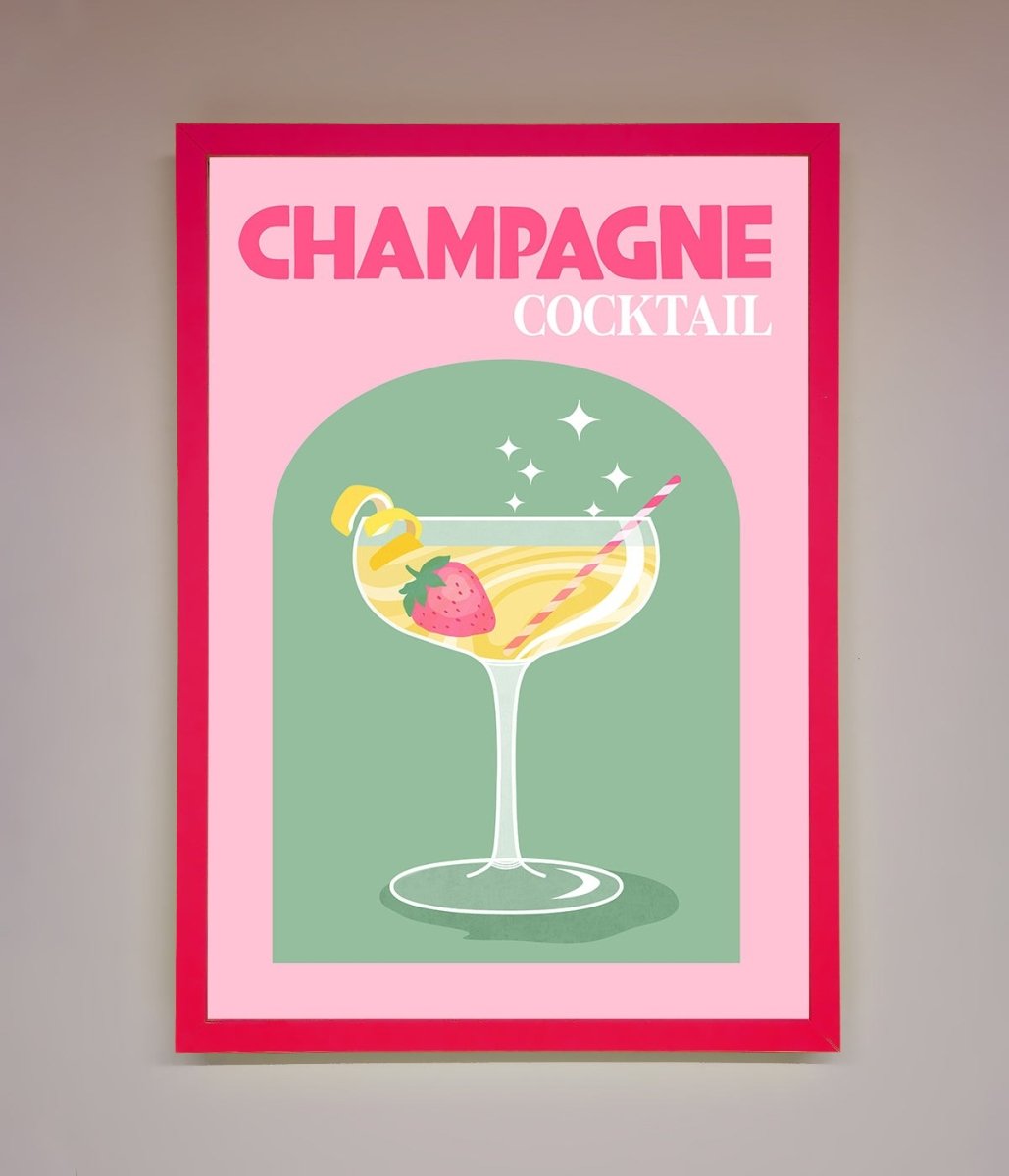 Champagne Cocktail Framed Poster-0