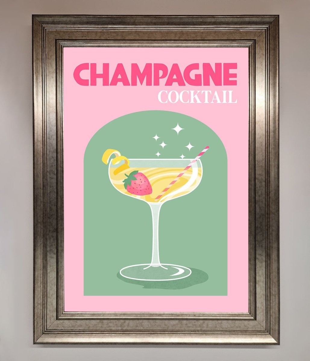 Champagne Cocktail Framed Poster-5