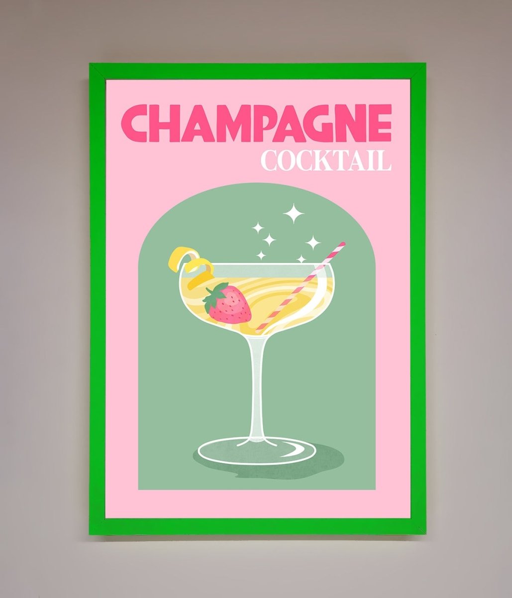 Champagne Cocktail Framed Poster-12