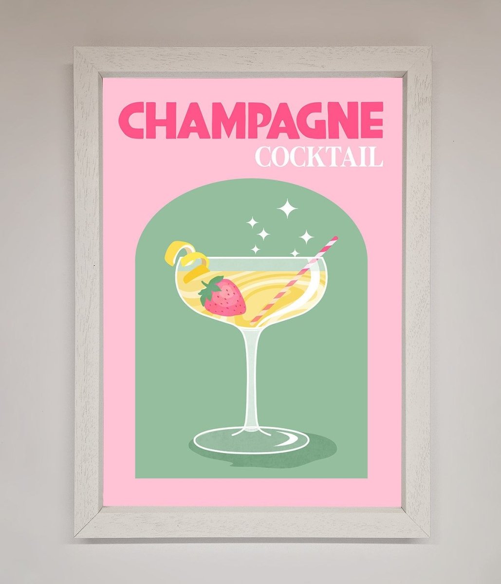 Champagne Cocktail Framed Poster-2