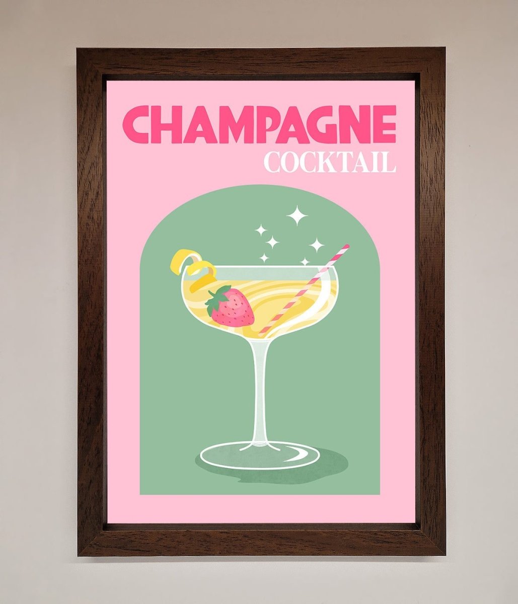 Champagne Cocktail Framed Poster-10