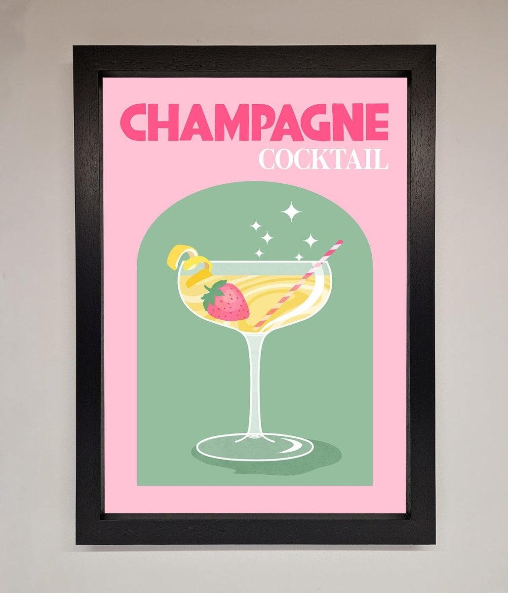 Champagne Cocktail Framed Poster-1