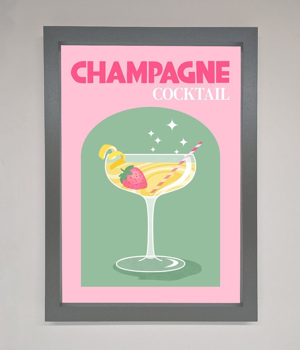 Champagne Cocktail Framed Poster-4