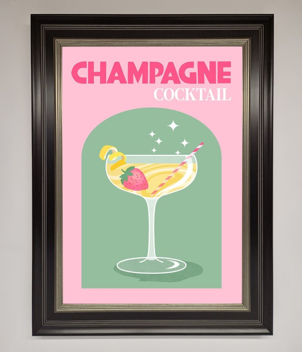 Champagne Cocktail Framed Poster-8