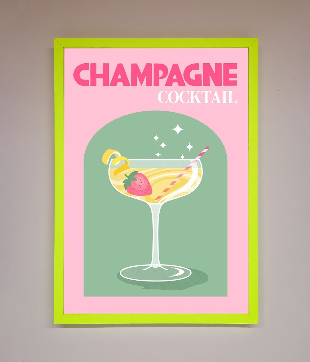 Champagne Cocktail Framed Poster-13