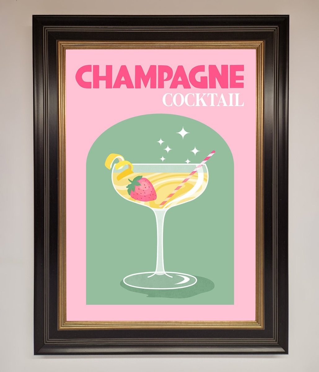 Champagne Cocktail Framed Poster-9
