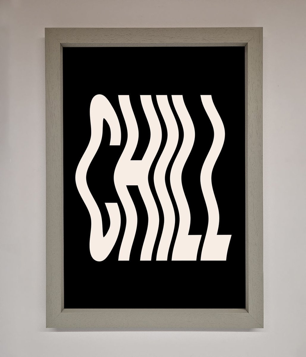 Chill Black Framed Wall Art-2